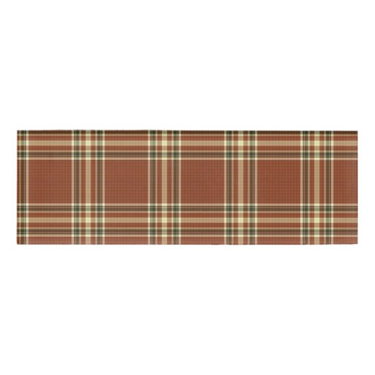 Badge D'identification Balise Nom Tartan Brown (Devant)