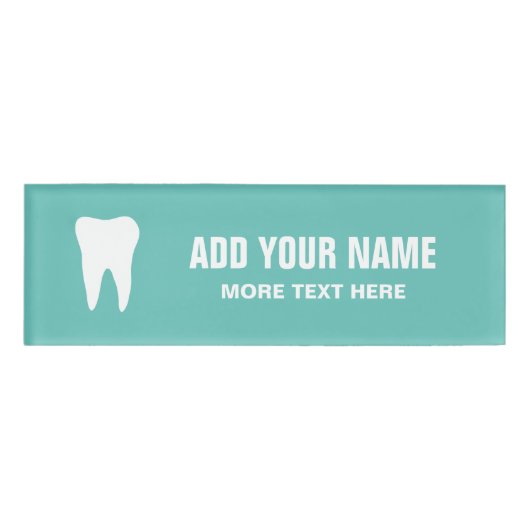 Badge D'identification Balises de nom magnétique du cabinet dentaire pers (Devant)