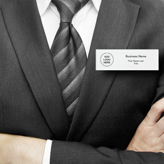 Badge D'identification Balises Nom en bloc de l'agent du logo immobilier