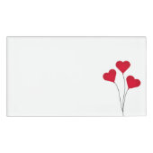 Badge D'identification Ballons de coeur mignons (Devant)