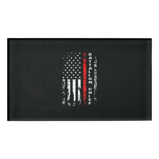 Badge D'identification Bataillon des pompiers Bataillon en chef Cadeau en (Devant)