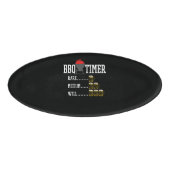Badge D'identification BBQ| BBBQ Timer Funny Bière Grill Grill Grill Gril (Devant)