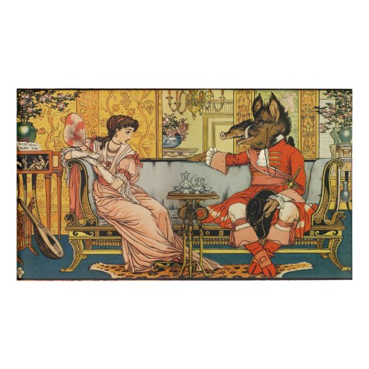 Badge D'identification Beauté Beast Classic Fairy Tale Caractères (Devant)