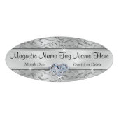 Badge D'identification Belles étiquettes de nom magnétique personnalisé B (Devant)