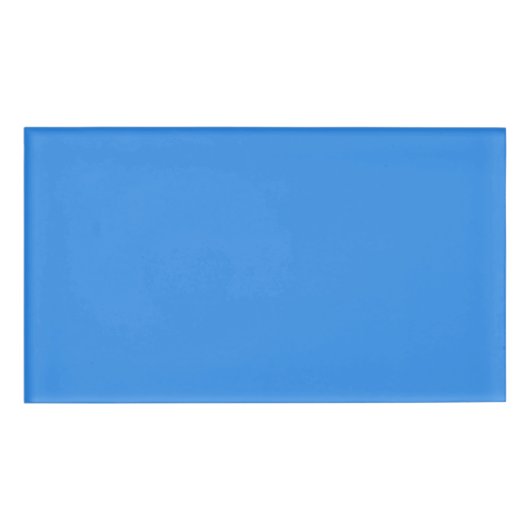 Badge D'identification Bleu de France (couleur unie) (Devant)