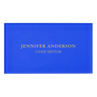 Bleu d'outremer Or Moderne Simple Professionnel