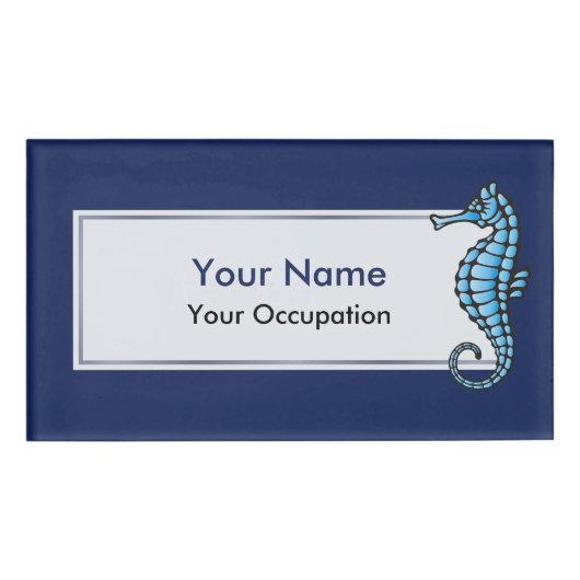 Badge D'identification Bleu marin (Devant)