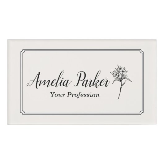 Badge D'identification Blossom (Devant)