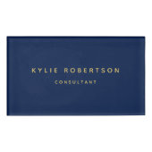 Badge D'identification Blue Gold Professional tendance (Devant)