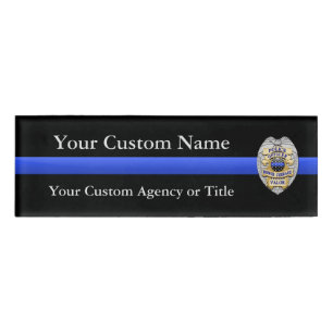 Badge D'identification Blue Line mince maintiennent l'ordre l'insigne de