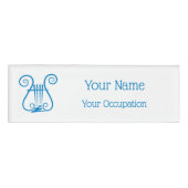 Badge D'identification Blue Lyre (Devant)