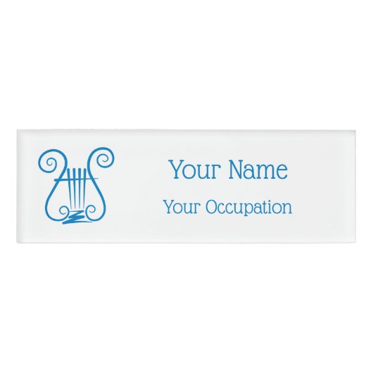 Badge D'identification Blue Lyre (Devant)