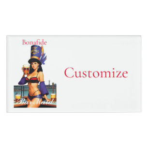 Badge D'identification Bonafide barre serveuse Thunder_Cove