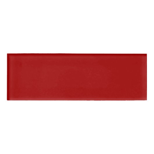 Badge D'identification Bonbons foncés Pomme rouge couleur solide (Devant)