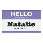 Badge D'identification Bonjour Mon Nom Est Customisé Infirmière Étudiante (Devant)