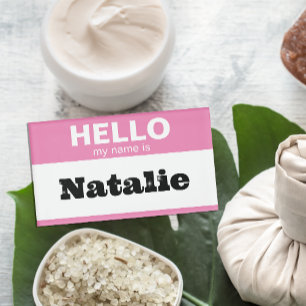 Badge D'identification Bonjour Mon Nom Est Personnalisé Moderne Baby Magn