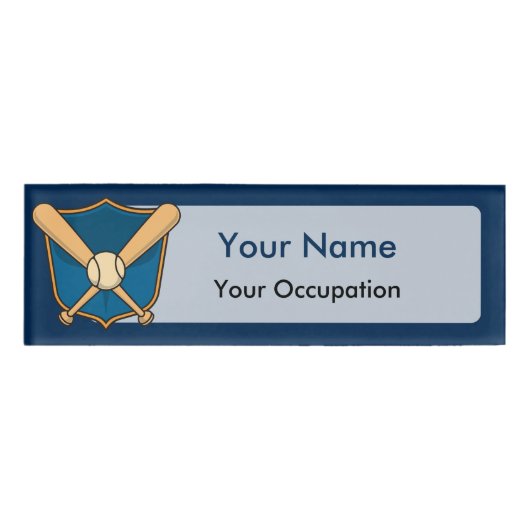 Badge D'identification Bouclier de baseball (Devant)