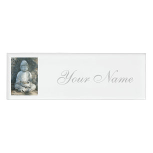 Badge D'identification Bouddha en pierre