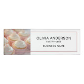 Badge D'identification Boulangerie Photo personnalisée White Business (Devant)