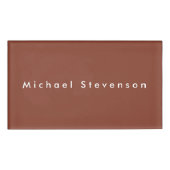 Badge D'identification Brown tendance moderne professionnel (Devant)