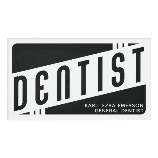 Badge D'identification Bureau dentaire (Devant)