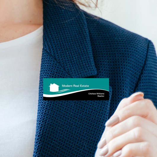 Badge D'identification Bureau immobilier de Realtor moderne