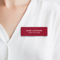 Burgundy Red Basic Simple Minimaliste Titre modern
