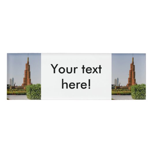 Badge D'identification Burj Khalifa, Jardin Miracle de Dubaï (Devant)