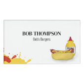 Badge D'identification Business Hot Dog Employé simple (Devant)