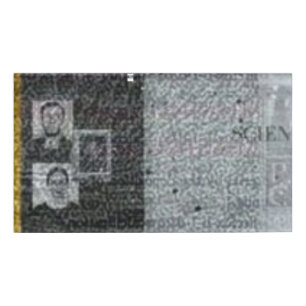Badge D'identification C.P. Carte Holographe pièce Canva Balise de nom Br