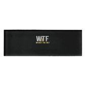 Badge D'identification Cadeau pompier | WTF Où est le pompier (Devant)