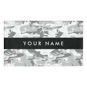 Badge D'identification Camo gris, Camo d'hiver, Camouflage neige, Militai