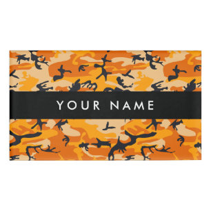 Badge D'identification Camo orange, Camouflage, Militaire, Armée
