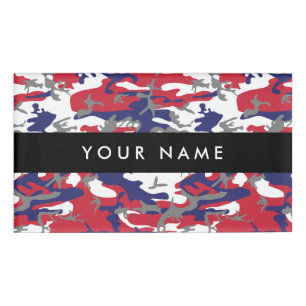 Badge D'identification Camouflage, Bleu Blanc Rouge Gris, Militaire, Armé