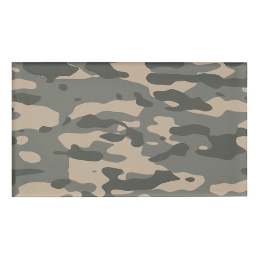 Badge D'identification Camouflage gris (Devant)