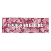 Badge D'identification Camouflage rose (Devant)
