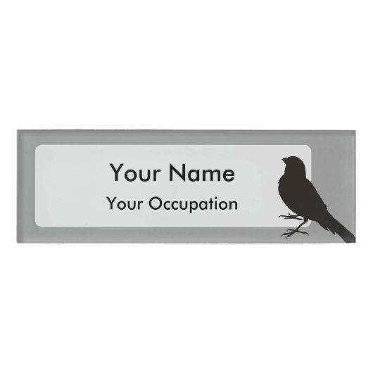 Badge D'identification Canari debout (Devant)