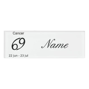 Badge D'identification Cancer 69 Symbole zodiaque Thunder_Cove
