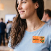 Badge D'identification Caractère Frankenstein de 'Normal People Scare Me'