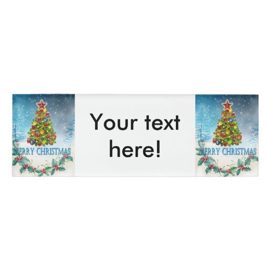 Badge D'identification Carte de Joyeux Noël (Devant)
