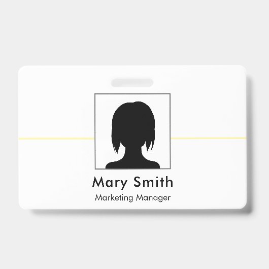 Badge d'identification Carte Entreprise Employé Pe (Avant)