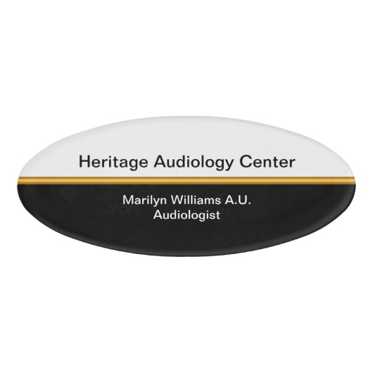 Badge D'identification Centre d'audition d'audiologiste (Devant)