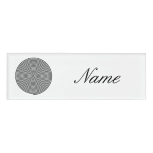 Badge D'identification Cercle d'hypnose ronde Thunder_Cove