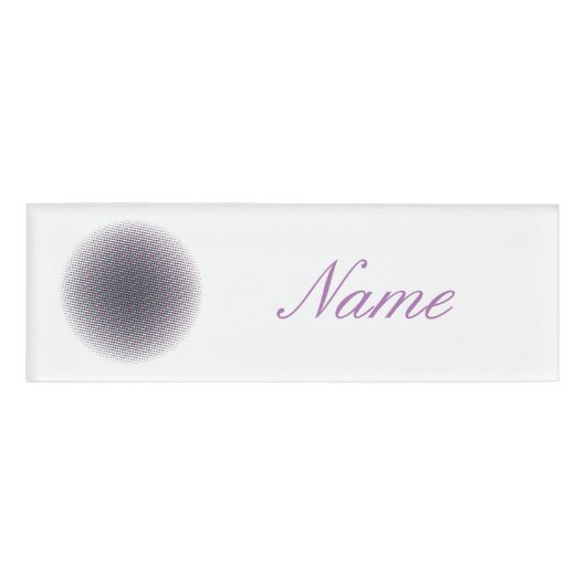 Badge D'identification Cercle Pulsant en Demi-teinte Abstrait Thunder_Cov (Devant)