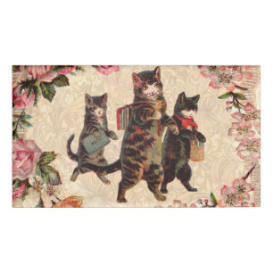 Badge D'identification Chat Vintage jolie chatons antiques chatons