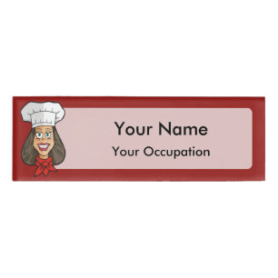 Badge D'identification Chef femme