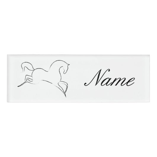 Badge D'identification Cheval Animal Thunder_Cove (Devant)