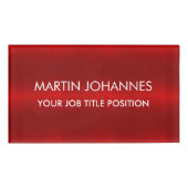 Badge D'identification Chic Elegant Plain élégant (Devant)