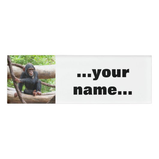 Badge D'identification Chimpanzée 001 (Devant)
