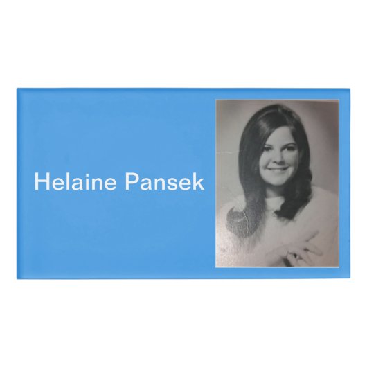 Badge D'identification cinquantième Étiquette nommée de réunion scolaire (Devant)